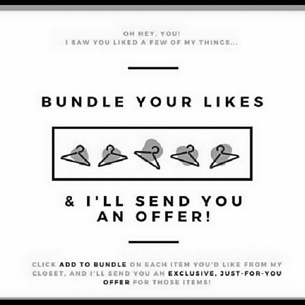 I will send you a great offer if you bundle...